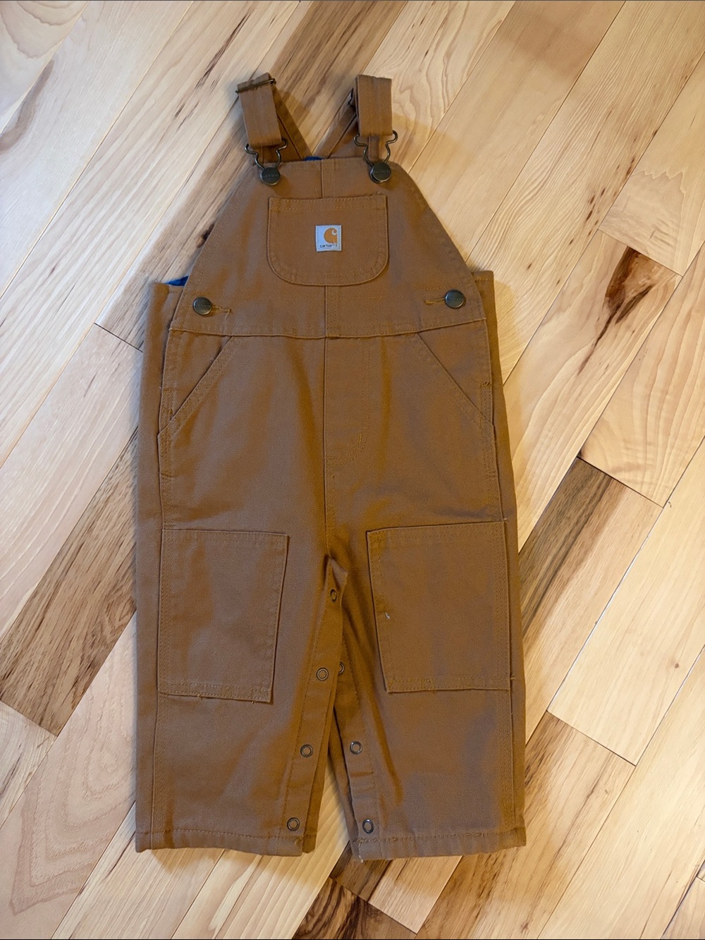 Carhartt Baby Brown Duck Overalls - 12M